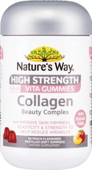 Natures-Way-High-Strength-Adult-Vita-Gummies-Collagen-Beauty-Complex-50-Pastilles on sale