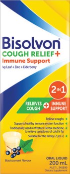 Bisolvon-Cough-Relief-Immune-Support-200mL on sale