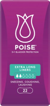 Poise-Liners-Extra-Long-22-Pack on sale