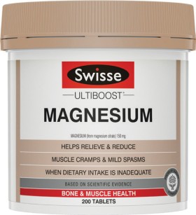 Swisse-Ultiboost-Magnesium-200-Tablets on sale
