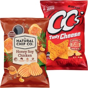 The-Natural-Chip-Co-Chips-CCs-Corn-Chips-or-Cornados-110-175g-Selected-Varieties on sale
