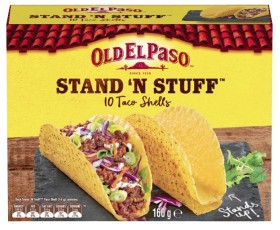 Old-El-Paso-Stand-N-Stuff-Taco-Shell-10-Pack-160g on sale