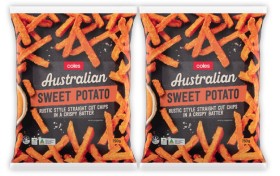 Coles-Sweet-Potato-Straight-Cut-Chips-750g on sale