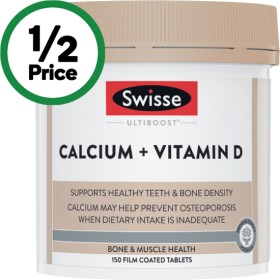 Swisse-Ultiboost-Calcium-Vitamin-D-Capsules-Pk-150 on sale