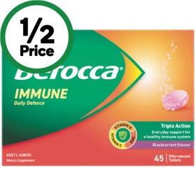 Berocca-Immune-Daily-Defence-Effervescent-Pk-45 on sale