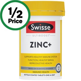 Swisse-Ultiboost-Zinc-Tablets-Pk-60 on sale
