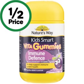 Natures-Way-Kids-Smart-Immune-Defence-Gummies-Pk-60 on sale