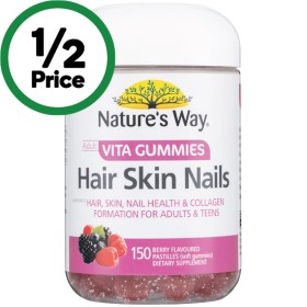 Natures-Way-Hair-Skin-Nails-Adult-Vita-Gummies-Pk-150 on sale