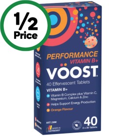 Voost-Effervescent-Vitamin-B-Performance-Pk-40 on sale