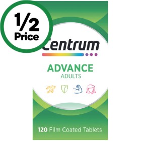 Centrum-Advance-Adults-Tablets-Pk-120 on sale