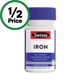 Swisse-Ultiboost-Iron-Tablets-Pk-30 on sale
