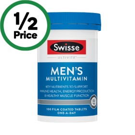 Swisse-Ultivite-Mens-Multivitamin-Tablets-Pk-100 on sale