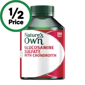 Natures-Own-Glucosamine-Sulfate-with-Chondroitin-Tablets-Pk-200 on sale