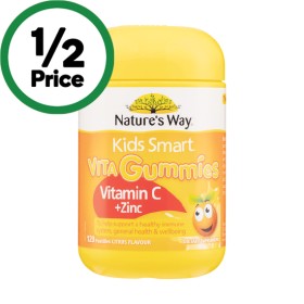 Natures-Way-Kids-Smart-Vitamin-C-Zinc-Vita-Gummies-Pk-120 on sale