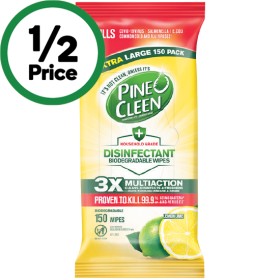 Pine-O-Cleen-Disinfectant-Wipes-Pk-150 on sale