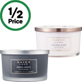 Haven-Luxe-Signature-Soy-Blend-Candle-Pk-1 on sale