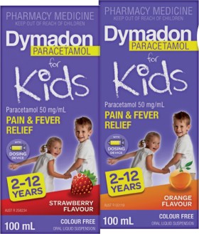 Dymadon+Paracetamol+for+Kids+2-12+Years+Strawberry+or+Orange+Flavour+100mL