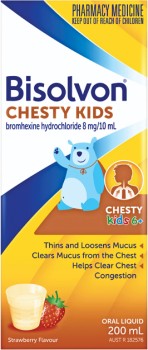 Bisolvon-Chesty-Kids-Strawberry-Flavour-200mL on sale