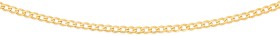 9ct-Gold-45cm-Solid-Curb-Chain on sale