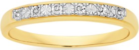 9ct+Gold+Diamond+Anniversary+Band