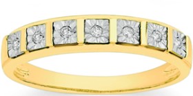 9ct+Gold+Diamond+Anniversary+Band