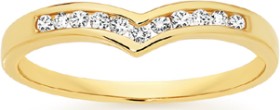 9ct+Gold+Diamond+Band