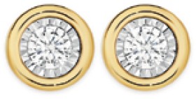 9ct-Gold-Diamond-Stud-Earrings on sale