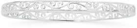 Sterling+Silver+Oval+Scroll+Bangle