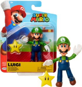 Nintendo+Luigi+with+Star+4-Inch+Figuret