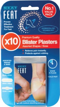 Neat+Feat+Blister+Plasters+10+Pack