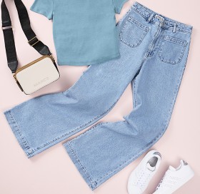 ONLY+High+Waisted+Flared+Jean