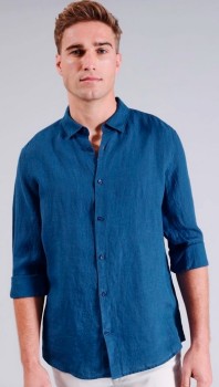 Blaq+Linen+Shirt+-+Blue