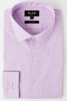 Blaq+Business+Check+Shirt+-+Purple