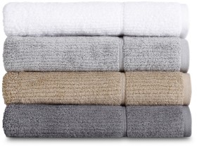 Vue+Combed+Cotton+Ribbed+Bath+Towels