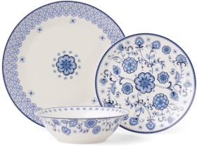 Heritage+12pc+Indigo+Dinner+Set+in+Floral