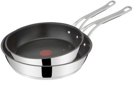 Jamie+Oliver+by+Tefal+Cooks+Classic+Induction+Stainless+Steel+Frypan+Twin+Pack+24+and+28cm