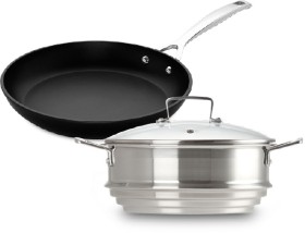 Le+Creuset+Toughened+Non-Stick+and+3-Ply+Cookware+Range