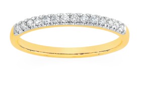 9ct-Gold-Diamond-Band on sale