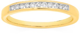 9ct+Gold+Diamond+Anniversary+Band