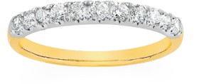 18ct+Gold+Diamond+Band