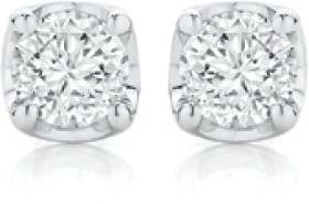 9ct-White-Gold-Diamond-Solitaire-Stud-Earrings on sale