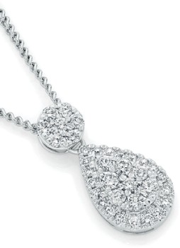 9ct-White-Gold-Diamond-Pendant on sale