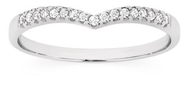 9ct-White-Gold-Diamond-V-Shape-Band on sale