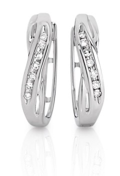 9ct-White-Gold-Diamond-Huggie-Earrings on sale