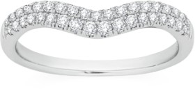 9ct-White-Gold-Diamond-Curved-Two-Row-Band on sale