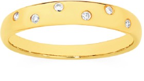 9ct+Gold+Diamond+Band