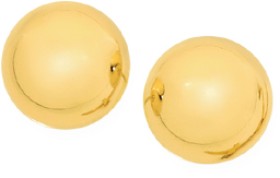 9ct+Gold+8mm+Dome+Stud+Earrings