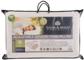 Logan-Mason-Adjustable-Memory-Foam-Pillow on sale