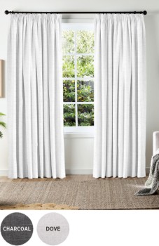 40%25+off+Neutrals+Blockout+Pencil+Pleat+Curtains