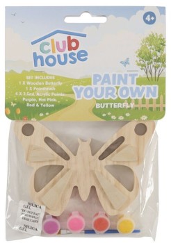 50%25+off+NEW+Club+House+Paint+Your+Own+Butterfly+Multicoloured